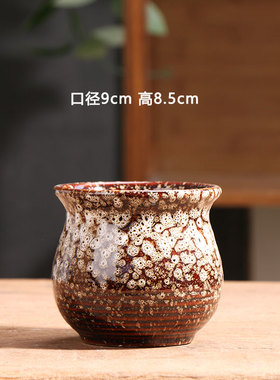 孔雀白色多肉花盆陶瓷特价简约家用阳台陶土粗陶花盘小号陶盆清仓