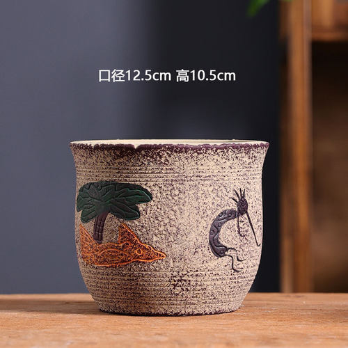 地中海红陶大口径多肉花盆清仓