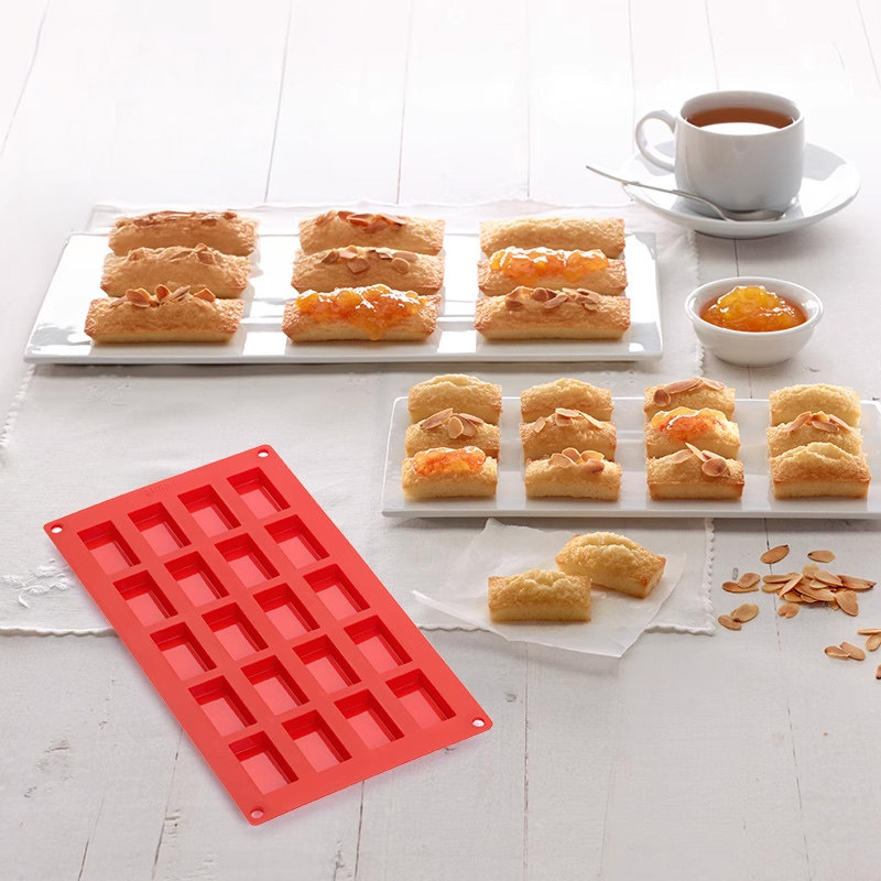 乐葵费南雪模具20烘培硅胶