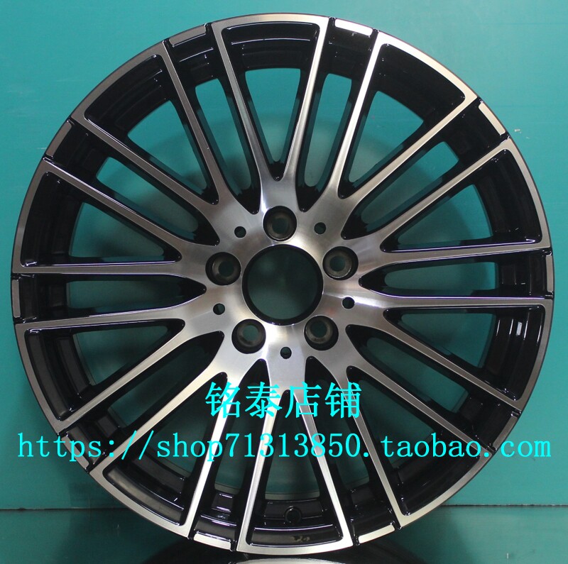 适用于奔驰c260l轮毂18寸c级B级V级原装车款全新铝合金胎铃