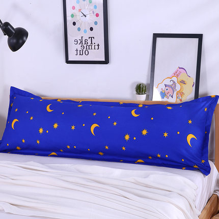 卡沃长枕套双人枕套1.2/1.5/1.8m米情侣婚庆单人枕头套枕芯套