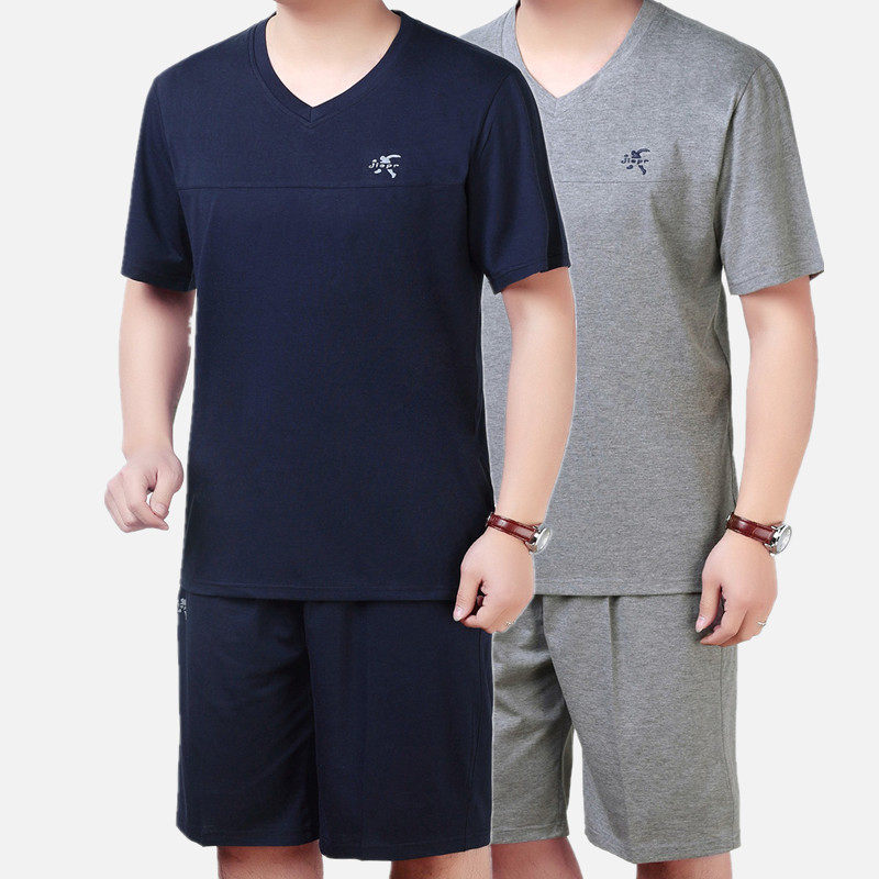 老年人運動服套裝男中年男士短袖T桖棉質休閑短褲 爸爸跑步大碼款在類目 男裝, T恤中 - 來自Buy2taobao.com提供專業的淘寶代購服務