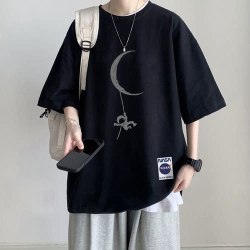 重磅纯棉大码男士短袖T恤