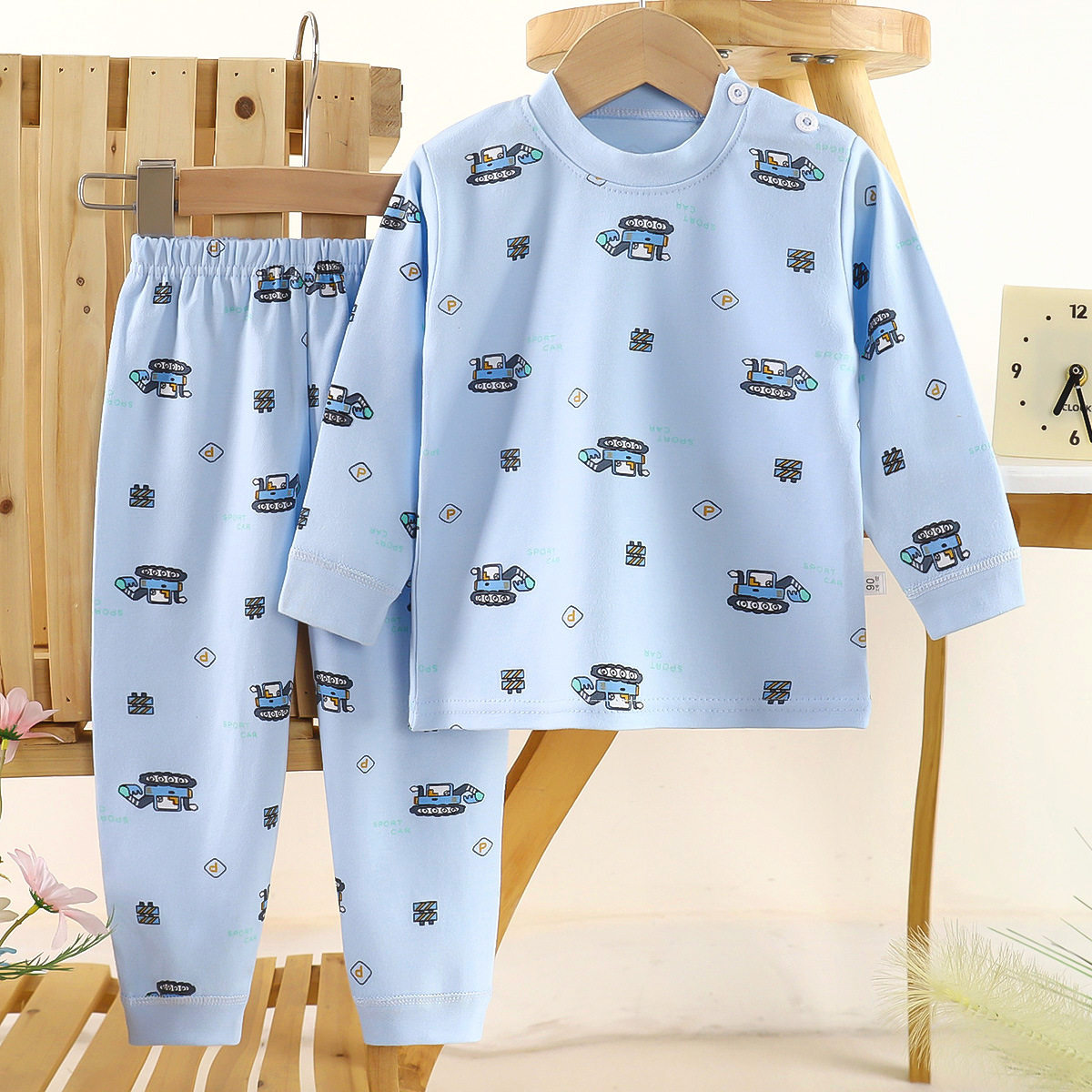 秋冬季儿童秋衣秋裤纯棉100%男童工程车挖掘机推土机睡衣服小男孩,童装/婴儿装/亲子装,家居服套装,淘宝优惠券,粉丝福利购,淘宝优惠卷