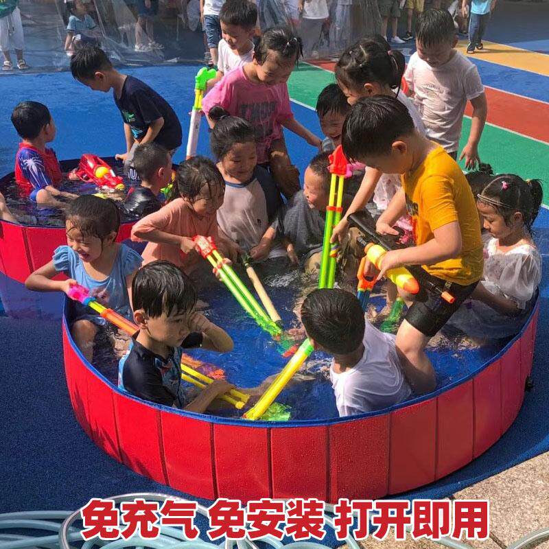 儿童游泳池玩具宝宝戏水池钓鱼池宠物洗澡盆免充气可折叠户外水池