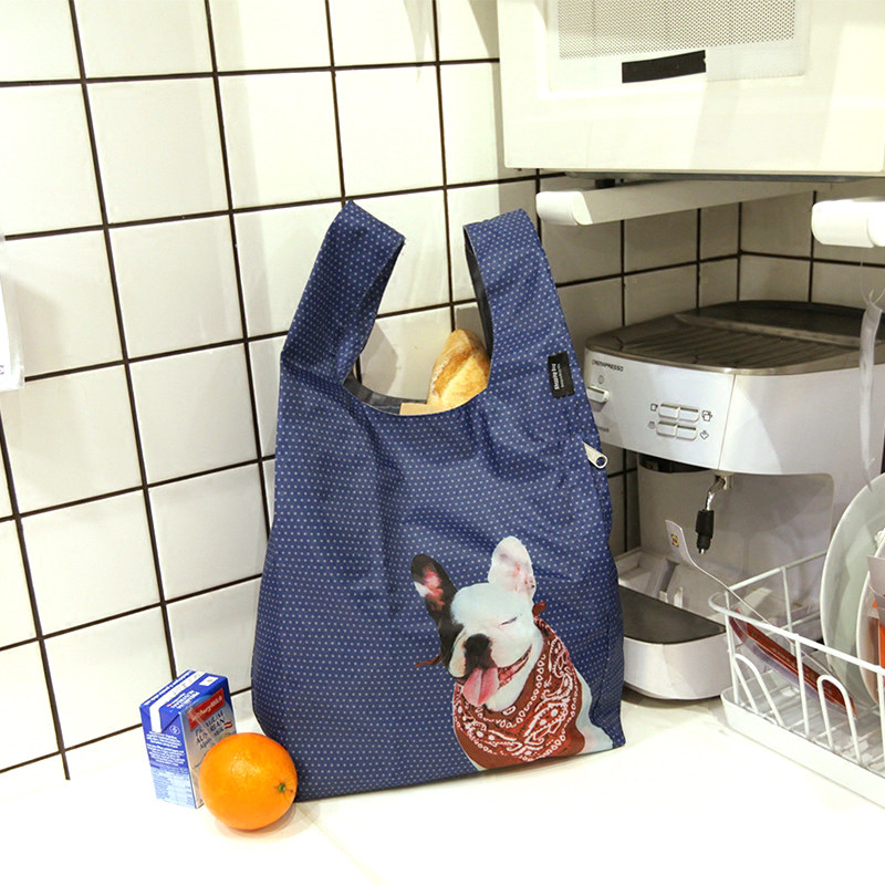 Desoife法国斗牛犬 中号环保超市购物袋 双层便携折叠原创手提包在类目 收纳整理, 家庭收纳用具, 收纳袋, 购物袋/环保袋中 - 来自Buy2taobao.com提供专业的淘宝代购服务