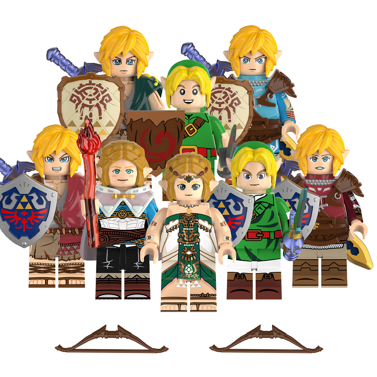 中国积木游戏塞尔达传说林克时之笛益智儿童第三方拼装积木玩具,玩具/童车/益智/积木/模型,积木人,淘宝优惠券,粉丝福利购,淘宝优惠卷