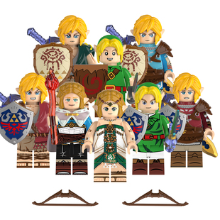 中国积木游戏塞尔达传说林克时之笛益智儿童第三方拼装积木玩具