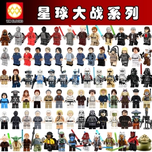 中国积木星球大战积木人仔原力觉醒克隆暴风士兵拼插儿童玩具男孩