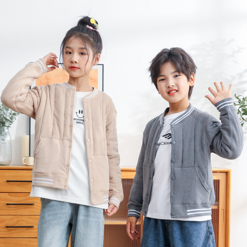 羊毛加厚校服神器男女童两件套