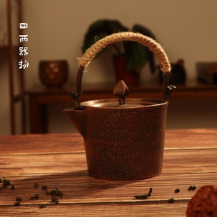 河北制造铜壶茶壶烧水壶煮茶壶纯紫铜家用沏茶壶手工锤纹茶具巴奴