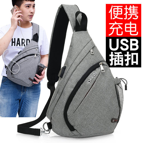 骑行运动男士休闲韩版胸包