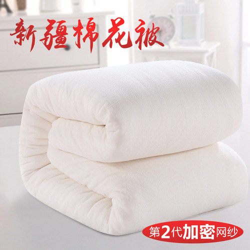 新疆特级长绒棉絮棉花被正品手工被芯被子棉絮棉花被8斤特价冬季