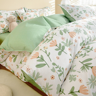 纯棉被套单件150x200x230全棉被单220x240单人双人被罩1.5m被单子