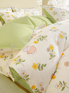 2026新款100纯棉全棉被套单件150x200被单230单人1.5四季通用被罩