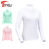 上衣服装 户外长袖 夏季 高尔夫冰丝防晒衣女士轻薄透气速干打底衣衫