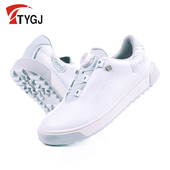 轻便防水休闲百搭板鞋 ins风拼色小白鞋 女士防滑运动鞋 高尔夫球鞋