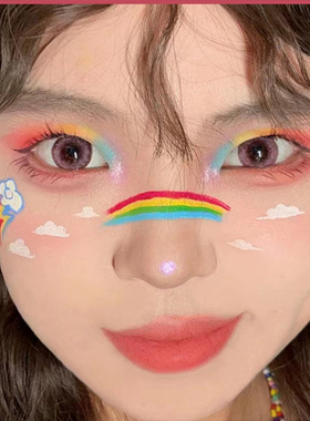 脸部纹身贴圣诞节腮红脸贴创意妆元气少女可爱甜妆容文身纹身贴纸