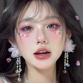 脸上贴饰品干花儿童舞台表演演唱会应援妆蝴蝶贴脸自拍写真仿妆