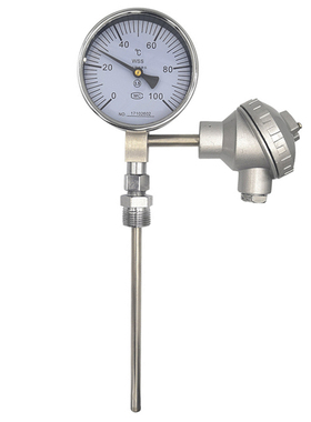 wssp 带热电阻双金属温度计wssp2-415 L=10*150mm -40-80℃ M27*2