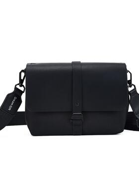 礼想之光DG020休闲风时尚风户外街头男女斜挎包 黑色 中包