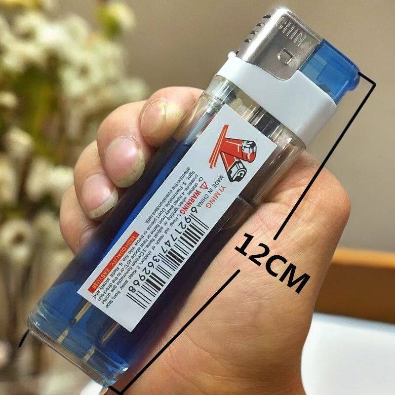 超大号透明大容量一次性打火机家用便利店大型广告定制明火打火机
