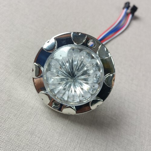 60毫米透明灯罩花心跑马灯全彩灯幻彩灯游乐灯装饰灯镜前灯婚庆灯