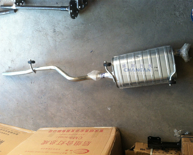 适用于长安之星二2代6382 6399排气管1.0/1.3消声器后段烟通后节