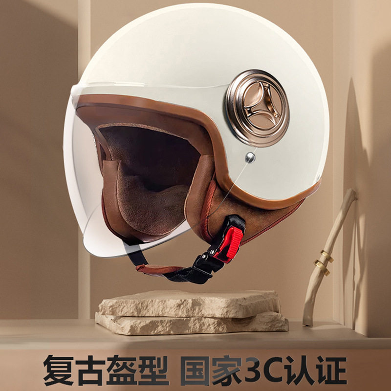 认证头盔女士电动车男士摩托车