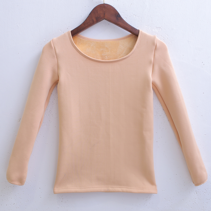 儿童肤色打底衫加绒加厚舞蹈服