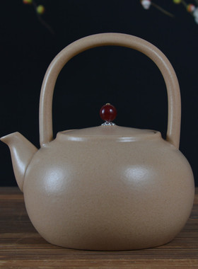 苏打釉陶壶明火茶壶养生天燃气灶加热烧水电陶炉煮茶器提梁单壶