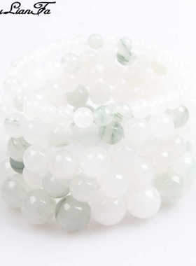 周连发圆珠手链天山翠金丝玉