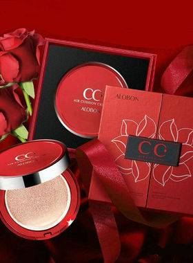 AloBon/雅邦雪莲养颜气垫CC霜15g+15g 裸妆BB 遮瑕透亮肤色护肤