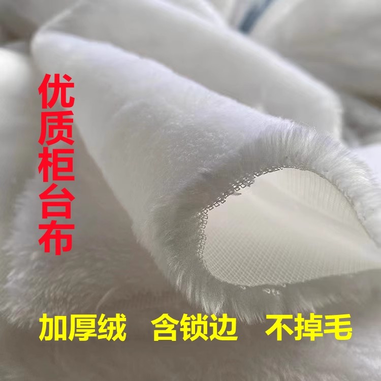 眼镜店柜台短毛绒布手机柜展布