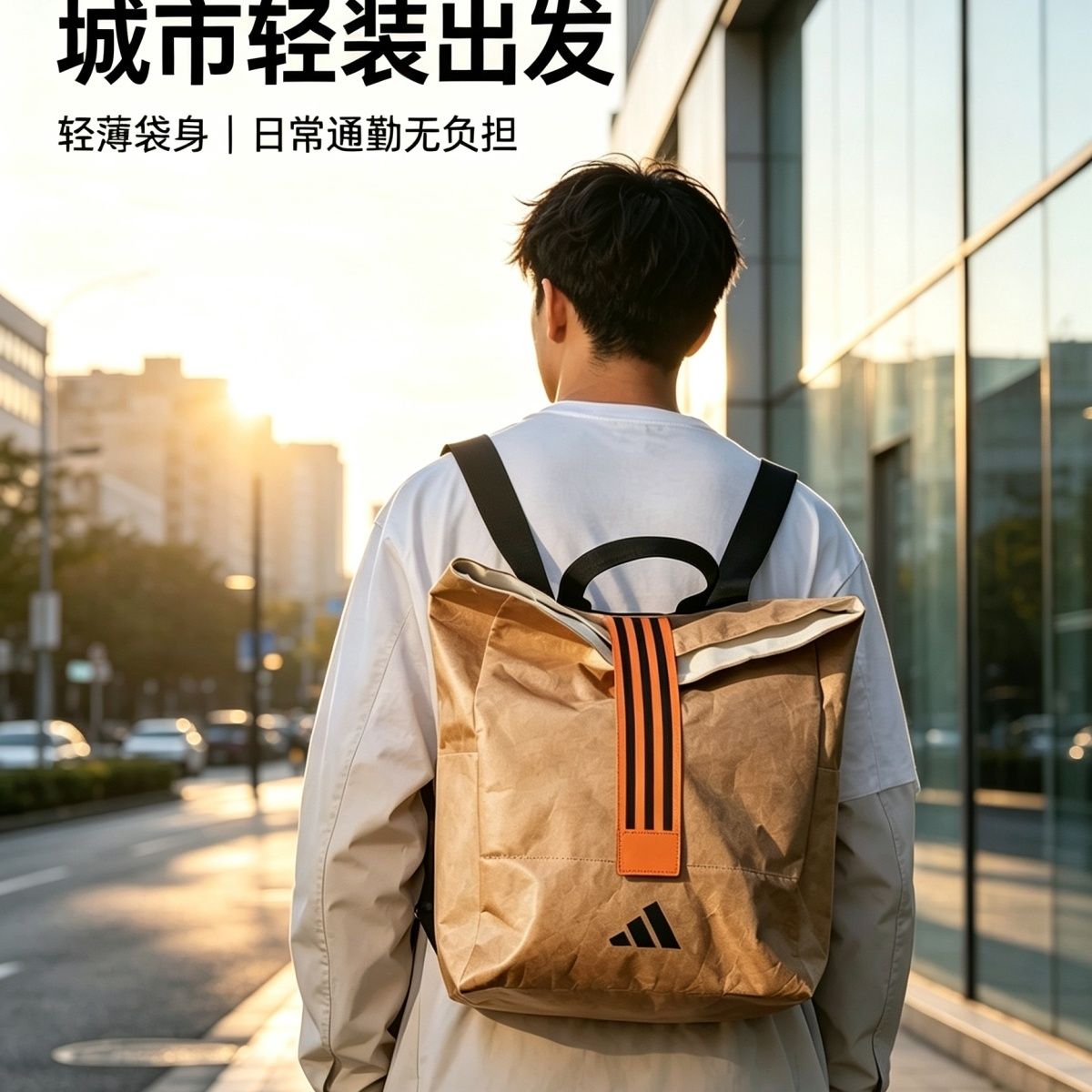 AdiClub 环保会员双肩包双肩背包