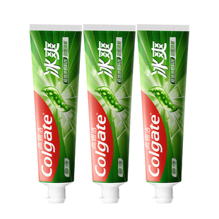 高露洁冰爽牙膏冷萃龙井极地冰感科技劲爽清新清洁口腔含氟化钠