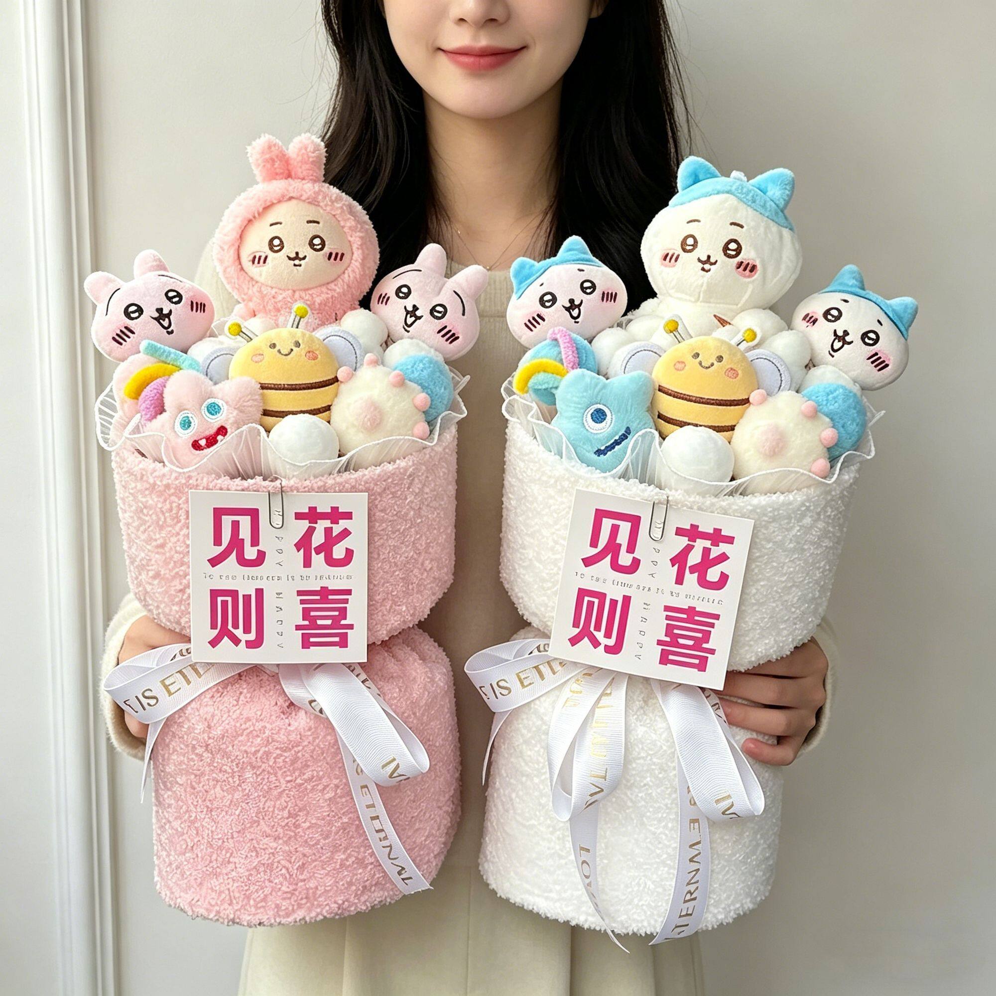 治愈系玩偶花束吉伊小八乌萨奇公仔生日礼物女生可爱送闺蜜圣诞节图片