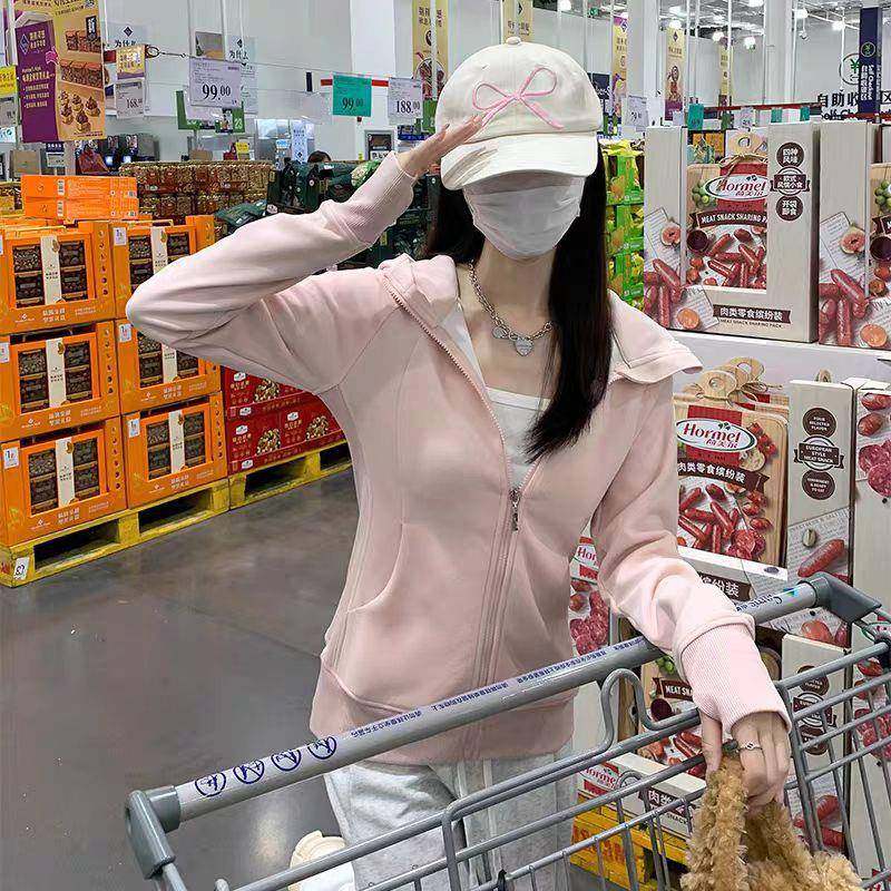 1201连帽拉链卫衣女春秋新款长袖韩版修身外套运动瑜伽服长袖上衣,女装/女士精品,毛呢外套,淘宝优惠券,粉丝福利购,淘宝优惠卷