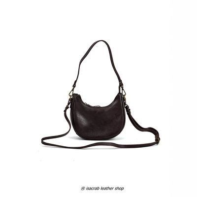 月牙包 mini腋下包迷你头层牛皮斜挎包手提包