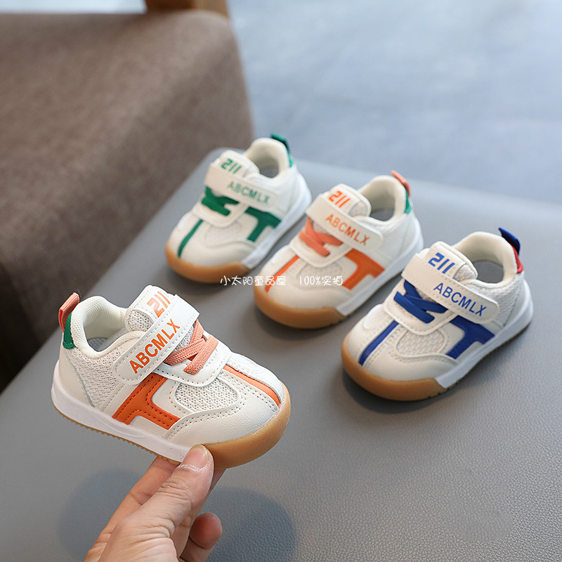 春季女宝宝网鞋子韩版婴幼儿透气运动鞋软底男童学步板鞋0-1-2岁3