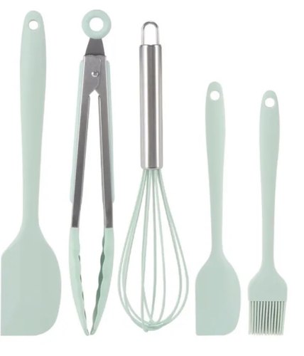五件套食品级硅胶烘焙工具套装耐高温刮刀油刷打蛋器食品夹铲子