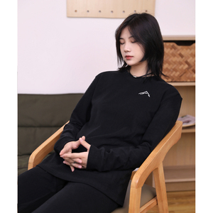 你初恋老王冬季秋衣秋裤套装男女日系宽松保暖打底衫内搭上衣长袖