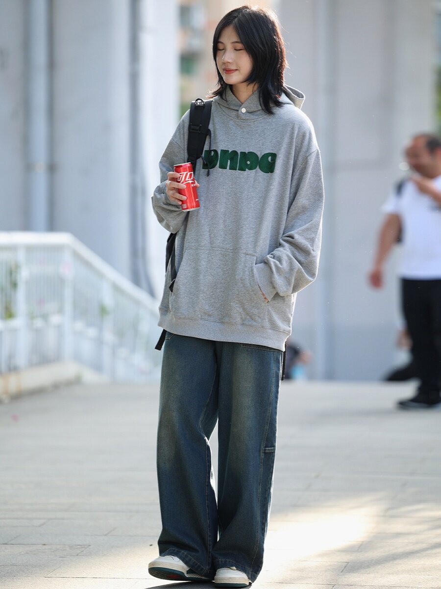 YOUR FIRST LOVE: LAO WANG VINTAGE PANTS MENS STRAIGHT LEG LOOSE WIDE-LEG JEANS MENS TRENDY BRAND CASUAL DRAPE SPRING AND AUTUMN STYLE