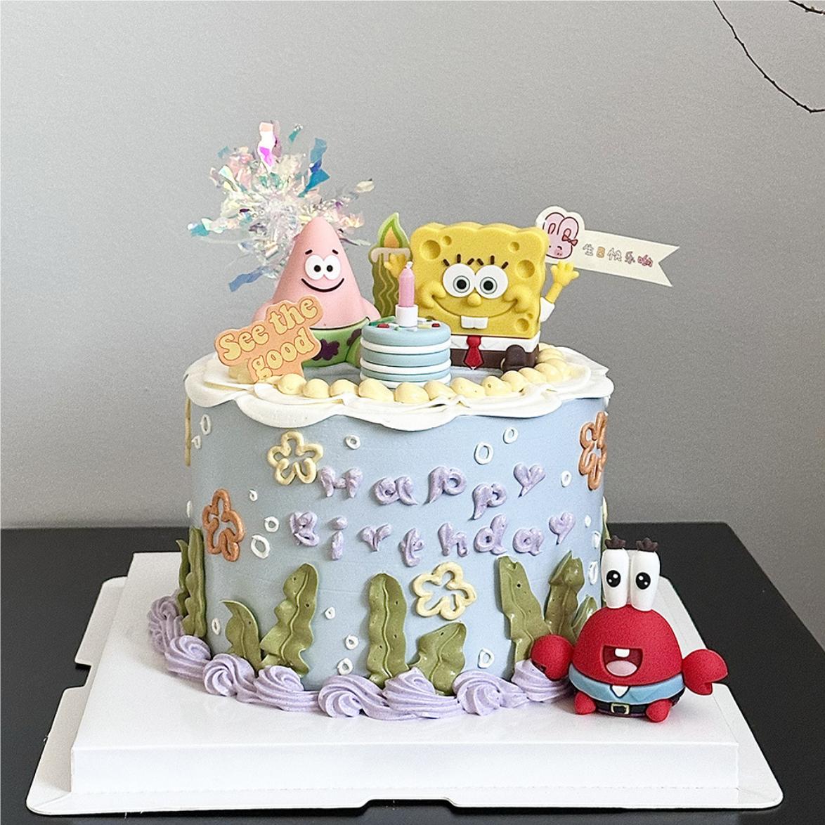 海绵宝宝派大星蟹老板儿童卡通