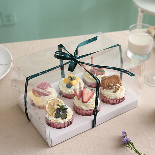 纸杯蛋糕包装盒纸杯透明打包盒