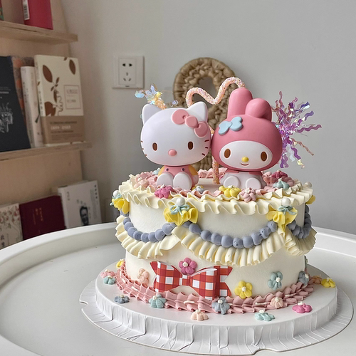 蛋糕装饰摆件kitty凯蒂猫