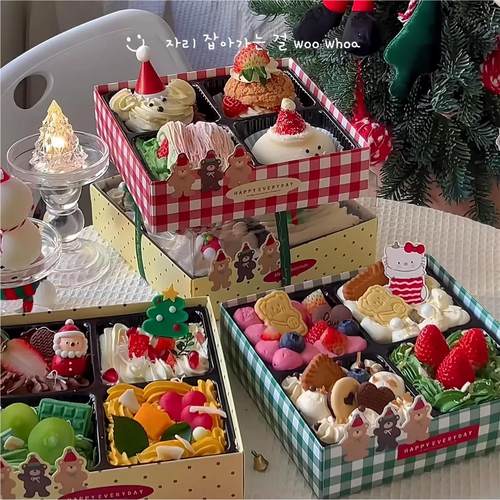 蛋糕盒四喜蛋糕甜品马卡龙打包盒