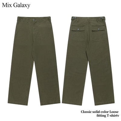 MIX男装2025新款水洗OG107军裤休闲裤复古美式vintage潮牌长裤男