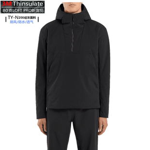 春秋半拉链套头新雪丽棉服3M保暖透气防风防水泼超轻城市户外棉衣