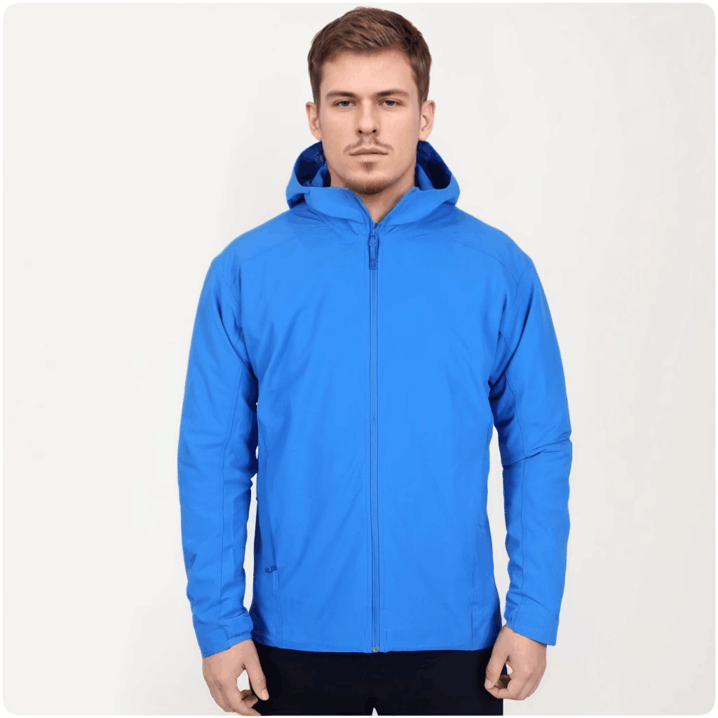 春季户外LT轻量连帽防风软壳衣